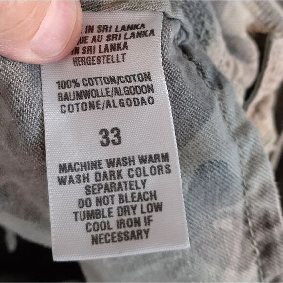 lucky brand shorts 33 cotton casual summer shorts khaki green gorpcore 16 xl - Picture 5 of 5